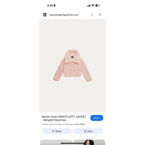 Bardot Junior Nina Fluffly Jacket